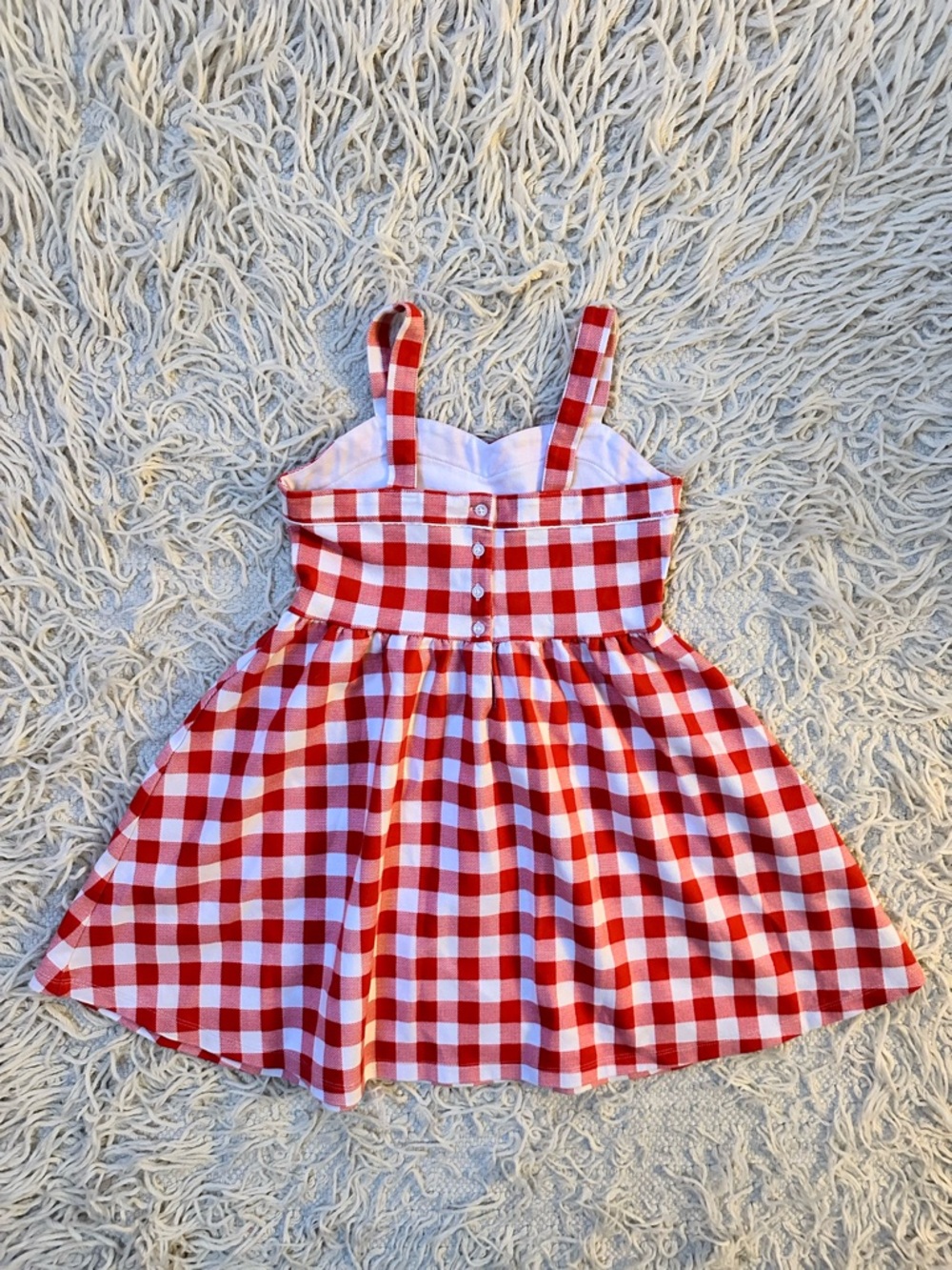 Janie and Jack Red Gingham Ponte Dress | Girls size 8 | EUC ♥️ - Picture 3 of 7